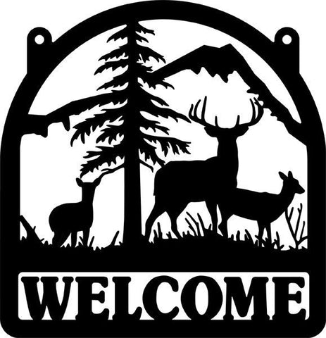 Deer Welcome Sign