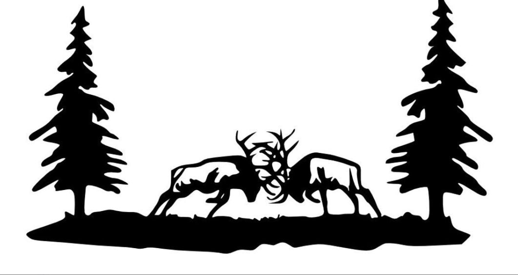 Elk Fighting 1 Landscape